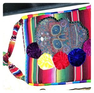 NEW Boot Rug Medium Size Festive Sugarkull Bag